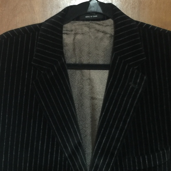 Velvet pinstripe blazer.  Mint condition - Picture 2 of 5